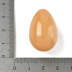 Natürliche Topas-Jade-Eierform-Displaydekorationen&nbsp;G-Z094-01D