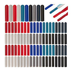 200 pieza de herretes de plástico ABS de 10 colores para cordones de zapatos&nbsp;FIND-PH0021-21