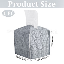 1 boîte à mouchoirs en similicuir texturé croisé&nbsp;CON-CL0001-04B