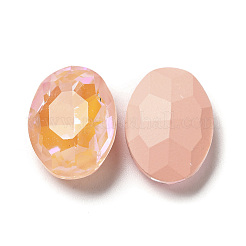 Cabochon in strass di vetro stile moka fluo&nbsp;GGLA-M005-01B-362MK