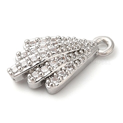 Messing micro pave klar zirkonia charme&nbsp;KK-G503-43P