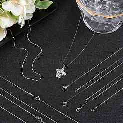 12 Stück Halsketten-Set aus 304 Edelstahl mit Serpentinenkette für Männer und Frauen&nbsp;NJEW-SC0001-26