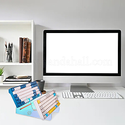 2-stöckiger Tastaturständer aus transparentem Acryl&nbsp;ODIS-WH0027-055