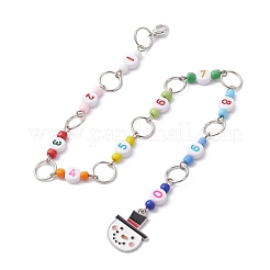 3 Uds. Conjuntos de marcadores de punto de bloqueo y cadenas de tejer con tema navideño&nbsp;HJEW-JM01338-02