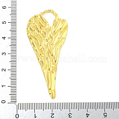 Placcatura ionica (ip) 304 pendenti grandi in acciaio inossidabile&nbsp;STAS-M001-19G