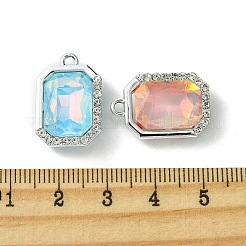 UV-beschichtete Legierung mit bunten Glas-Strass-Anhängern&nbsp;FIND-B039-07P