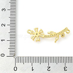 Fleur de vie rack placage laiton micro pavé zircone cubique liens&nbsp;KK-S396-25