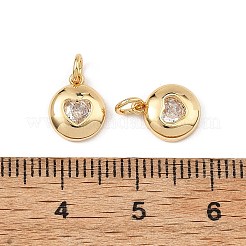Breloques en laiton et zircon cubique transparent pour la Saint-Valentin de Shegrace&nbsp;XGRQ3P339-594G