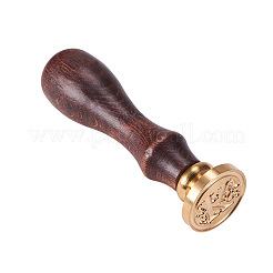 Sellos de sellos de cera de latón y álbum de recortes de letras diy y juegos de manijas de madera&nbsp;AJEW-PH0010-K