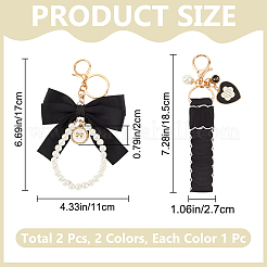 2 portachiavi in 2 stili in cotone&nbsp;KEYC-CP0001-24B