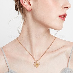 5 pièces en laiton micro pavé pendentifs en zircone cubique claire&nbsp;ZIRC-SZ0002-54