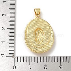 Pendenti in zirconi cubici trasparenti in micro pavè di ottone&nbsp;KK-U046-07G