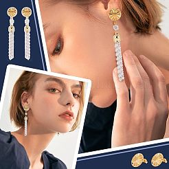 16 pieza de 4 estilos de accesorios para pendientes de acero inoxidable 304&nbsp;STAS-UN0031-23