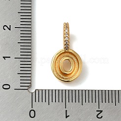 Ottone micro spianare pendenti zirconi&nbsp;KK-K345-13O-G
