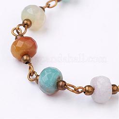 Main chaînes amazonite de perles&nbsp;AJEW-JB00268-04