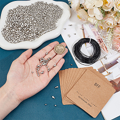 DIY-Set zur Herstellung einer Halskette aus Morsecode-Perlen&nbsp;DIY-SC0024-46D