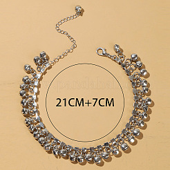 Cavigliere con nappa e ciondolo a forma di campana con strass e cristallo in lega per donna&nbsp;WG95FC9-02