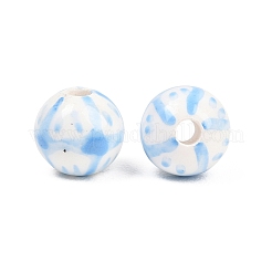 Perles de porcelaine peintes à la main&nbsp;PORC-P037-02A