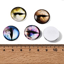 Cabochons en verre transparent imprimé&nbsp;GL-CBAA22A-07