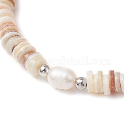 Braccialetti elastici per donna in perle d'acqua dolce naturali coltivate&nbsp;BJEW-JB11874-01