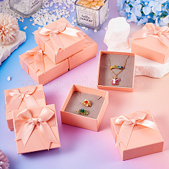Quadratische Geschenkbox für Schmuckset aus Papier&nbsp;CON-TAC0013-03A