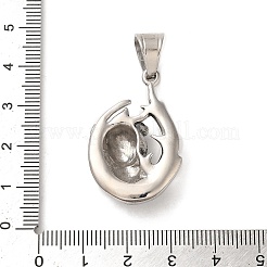 Strassanhänger aus 316L Edelstahl im tibetischen Stil&nbsp;LS-STAS-D096-01A-AS