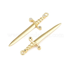 Pendentifs en laiton zircon cubique transparent&nbsp;CU-CBAD306-20G