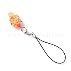 Decorazioni pendenti con perline di vetro a forma di gelato&nbsp;HJEW-MZ00179-03