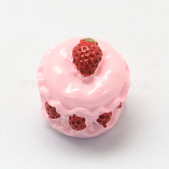 Erdbeerkuchen-Harz-Decoden-Cabochons&nbsp;CRES-R183-05B