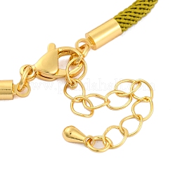 Fabrication de bracelets en cordons de nylon adaptés aux breloques de connecteur&nbsp;AJEW-P116-02G-22