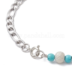 Bracelets à maillons croisés en acier inoxydable 304 et laiton&nbsp;BJEW-JB12645