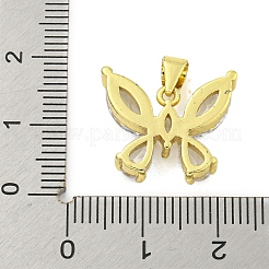 Véritable laiton plaqué or 18 carat avec pendentifs en verre&nbsp;KK-R159-09A-G
