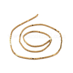 Chapelets de perles en hématite synthétique électrolytique sans magnétiques&nbsp;G-G862-03I