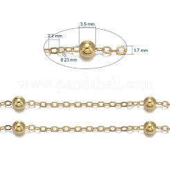 Catene portacavi ovali piatte in ottone&nbsp;X-CHC018Y-G