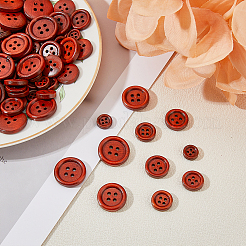 300 pièces 5 boutons en bois à 4 trous&nbsp;BUTT-HY0001-05