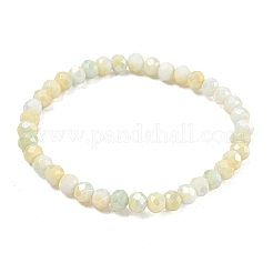 Pulseras elásticas con cuentas de vidrio rondelle facetadas de color ab para mujer&nbsp;BJEW-PH01821-02