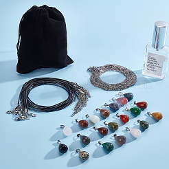40 kit para hacer collares de piedras preciosas&nbsp;DIY-SC0014-84