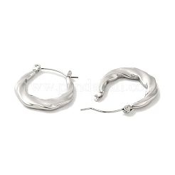 Pendientes de aro de acero inoxidable 304 antideslustre para mujer&nbsp;LS-EJEW-G364-02P