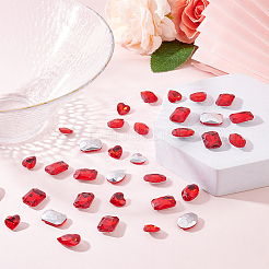 64 Stück Glas-Strass-Cabochons im 4-Stil&nbsp;RGLA-FG0001-11B