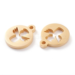 Breloques en acier inoxydable 304 plaquées par ions (IP)&nbsp;STAS-Y002-15G