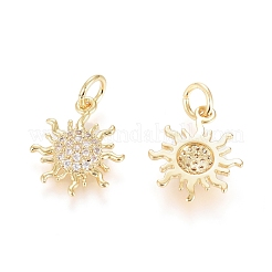Ottone micro spianare pendenti zirconi&nbsp;ZIRC-G166-20G