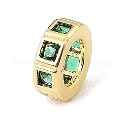 Latón pavé bolas cubic zirconia europea&nbsp;CU-CBA389D-02G-07