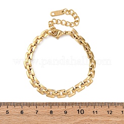 Pulseras de cadena de pantera de acero inoxidable 304 para mujer&nbsp;BJEW-C076-03G