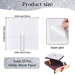 Quadratische Eva Glitzer Graduierungskappe Topper Aufkleber&nbsp;DIY-WH20053-05B