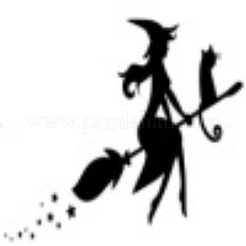 Plantillas de troqueles de corte de acero al carbono de bruja de halloween&nbsp;DIY-R079-054
