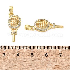 Latón micro pavimenta claro colgantes de circonio cúbico&nbsp;CU-CBA2554-01G