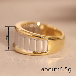 Ton zwei Messingfingerringe für Frauen&nbsp;WG28951-01