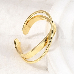 Offene Manschettenringe aus Messing&nbsp;RJEW-D345-02G