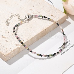 Braccialetti di perline di tormalina multicolore naturale&nbsp;BJEW-JB04555-06
