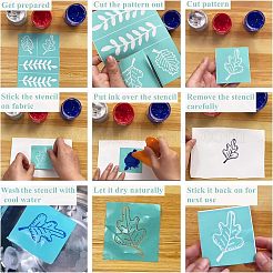 Selbstklebende Siebdruckschablone für Weihnachtsrentiere&nbsp;DIY-OC0001-99B